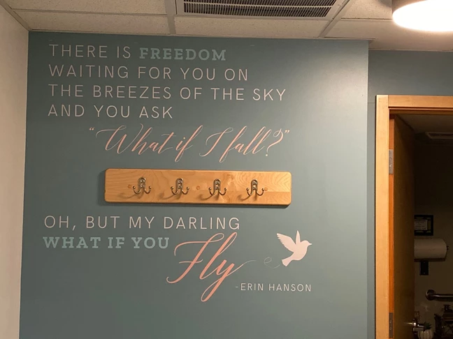 This inspirational wall graphic was made for Adapt and Able.