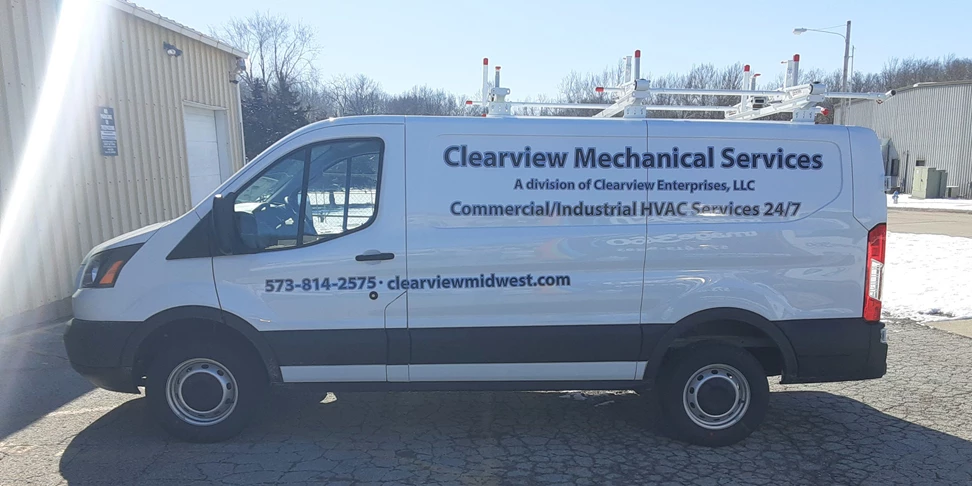 Clearview Mechanical Services car decals 