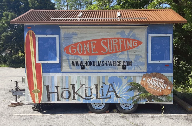 Hokulia Shaved Ice trailer wrap 